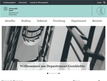 Tablet Screenshot of dg.philhist.unibas.ch