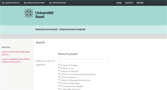 Desktop Screenshot of forschdb2.urz.unibas.ch