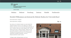 Desktop Screenshot of jewishstudies.unibas.ch
