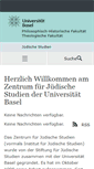 Mobile Screenshot of jewishstudies.unibas.ch