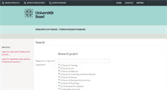 Desktop Screenshot of forschdb2.unibas.ch
