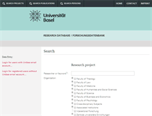 Tablet Screenshot of forschdb2.unibas.ch