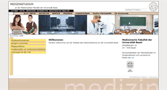 Desktop Screenshot of medizinstudium.unibas.ch