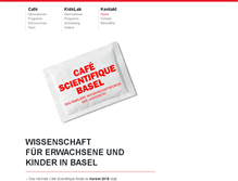 Tablet Screenshot of cafe.unibas.ch