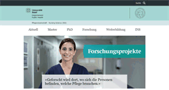 Desktop Screenshot of nursing.unibas.ch